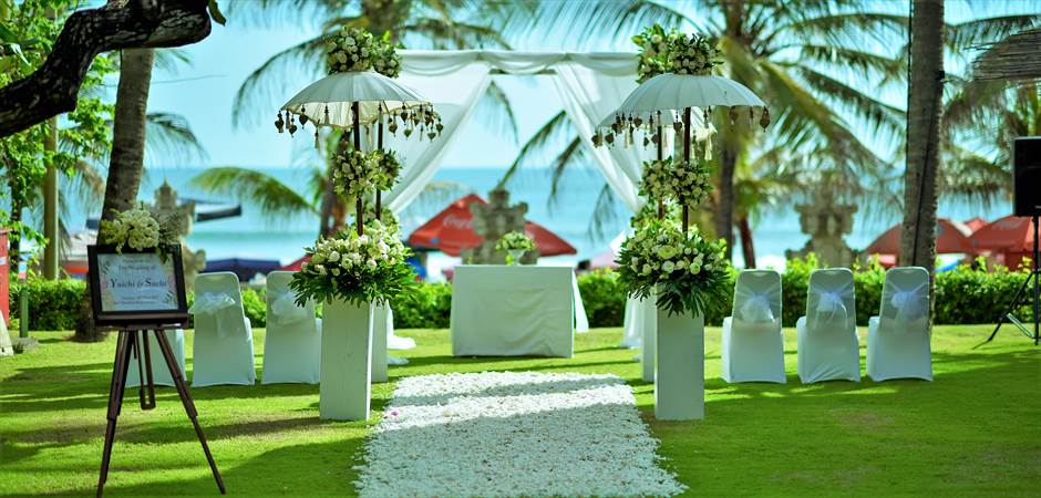 Beachfront Garden Wedding