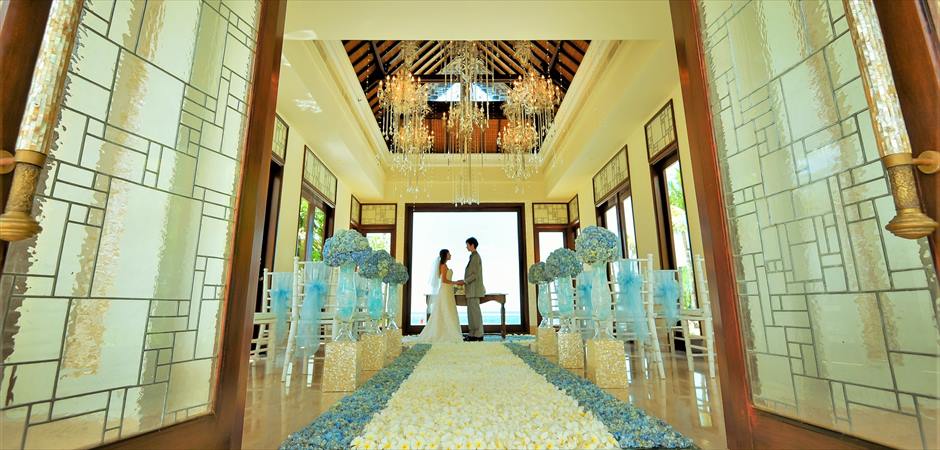 BLESS BALI Original All Blue Chapel Wedding