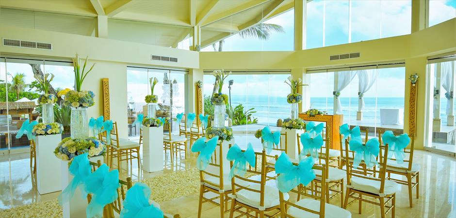 Upgrade Chapel Blue Decoration Wedding