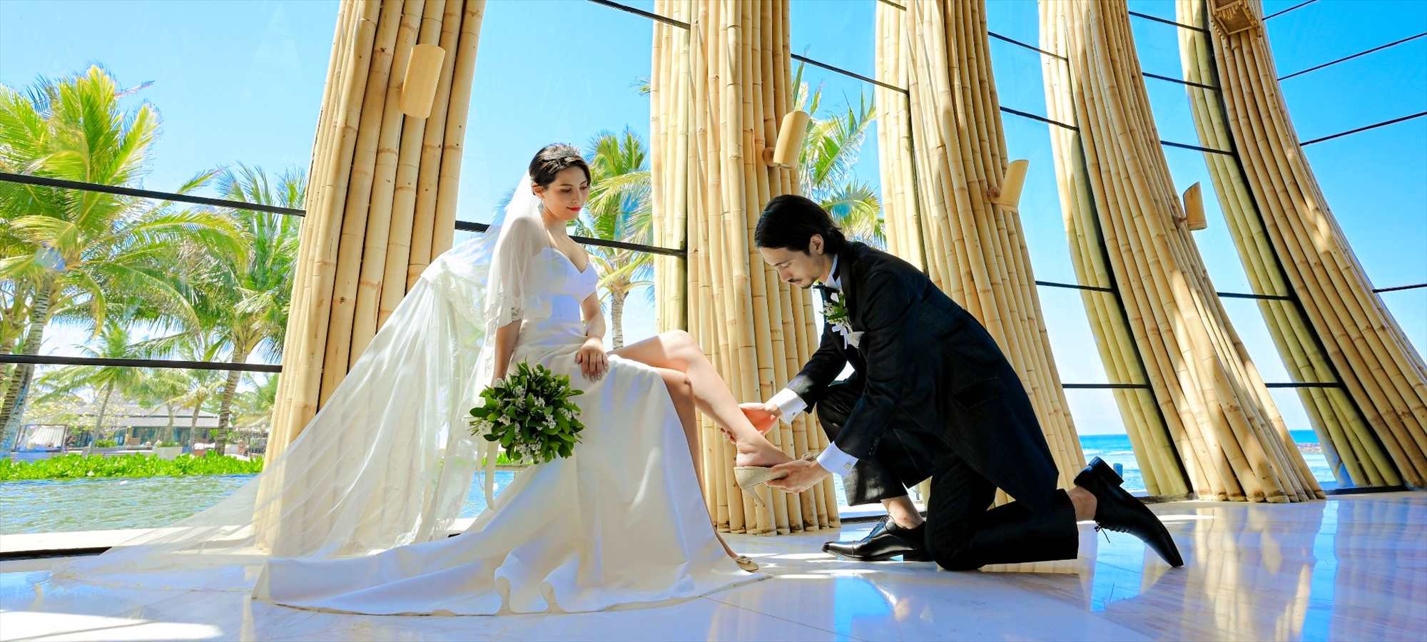 バリ島挙式ウェディングドレス＆タキシード