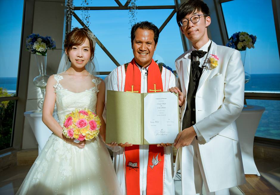 サマベ・バリ　パール・チャペル　ウェディング　結婚証明書