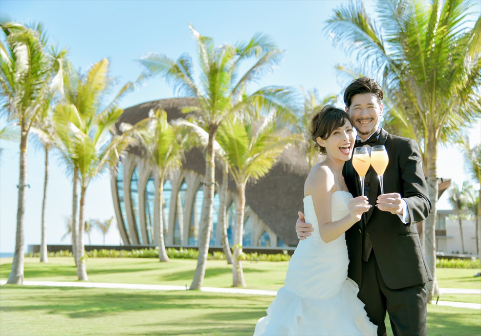 アプルヴァ・チャペル　乾杯　バリ島ウェディング・挙式・結婚式