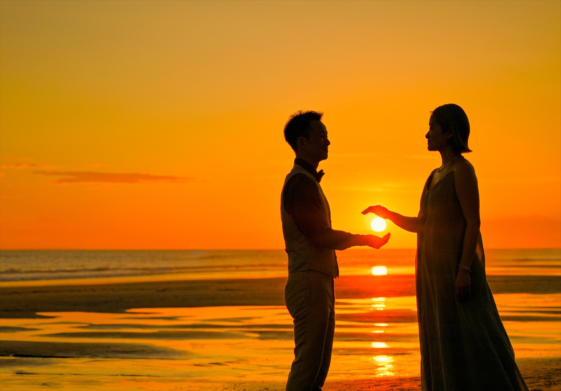 ザ・レギャン・バリ夕日 ウェディング フォト