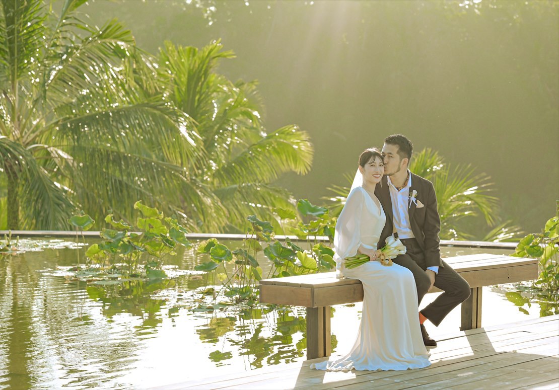 ロータス・ポンド サンセット・タイム撮影