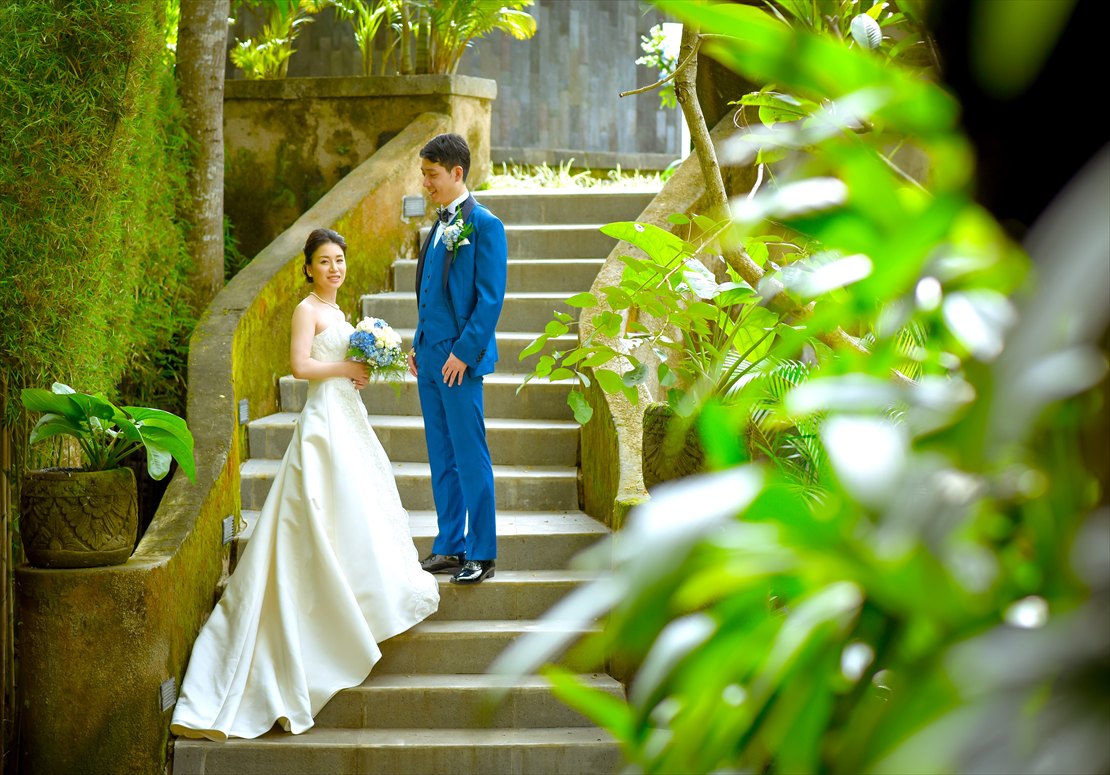 緑豊かなジャンナタ・リゾートの回廊