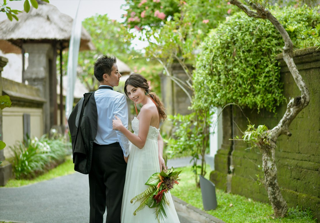 バリ島ウブドらしいウェディング・フォト