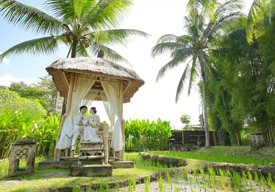 バリ島ウブドらしいウェディング・フォト