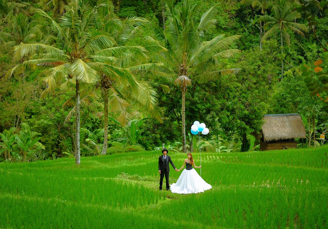 バリ島ライステラス　ウェディング・フォト
