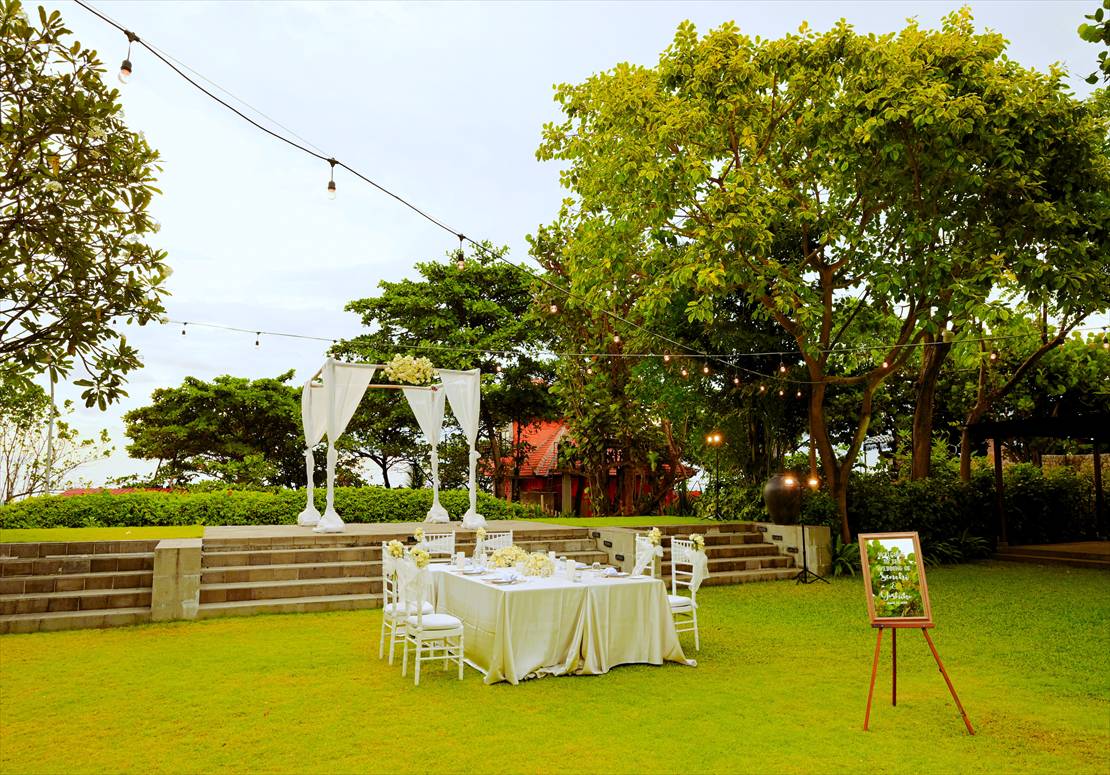 基本挙式プラン装飾流用 生花ホワイト