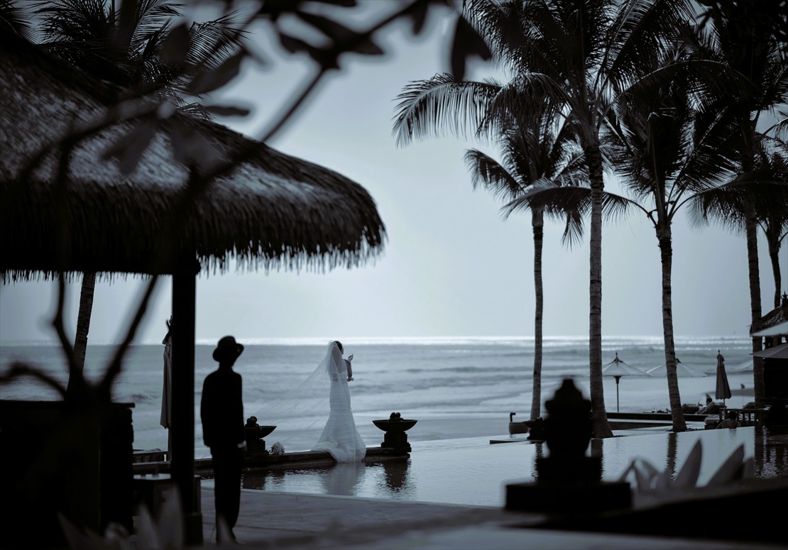 静寂に包まれたザ・レギャン・バリの夕暮れ