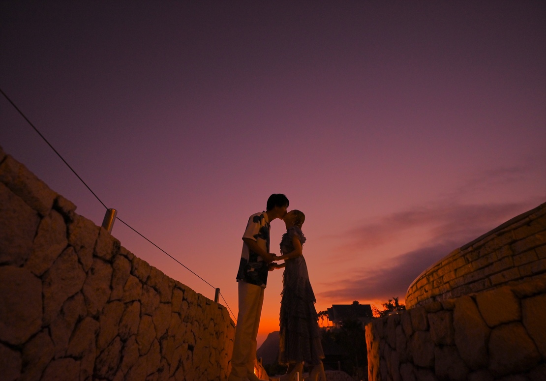 パーティー中マジックアワー撮影