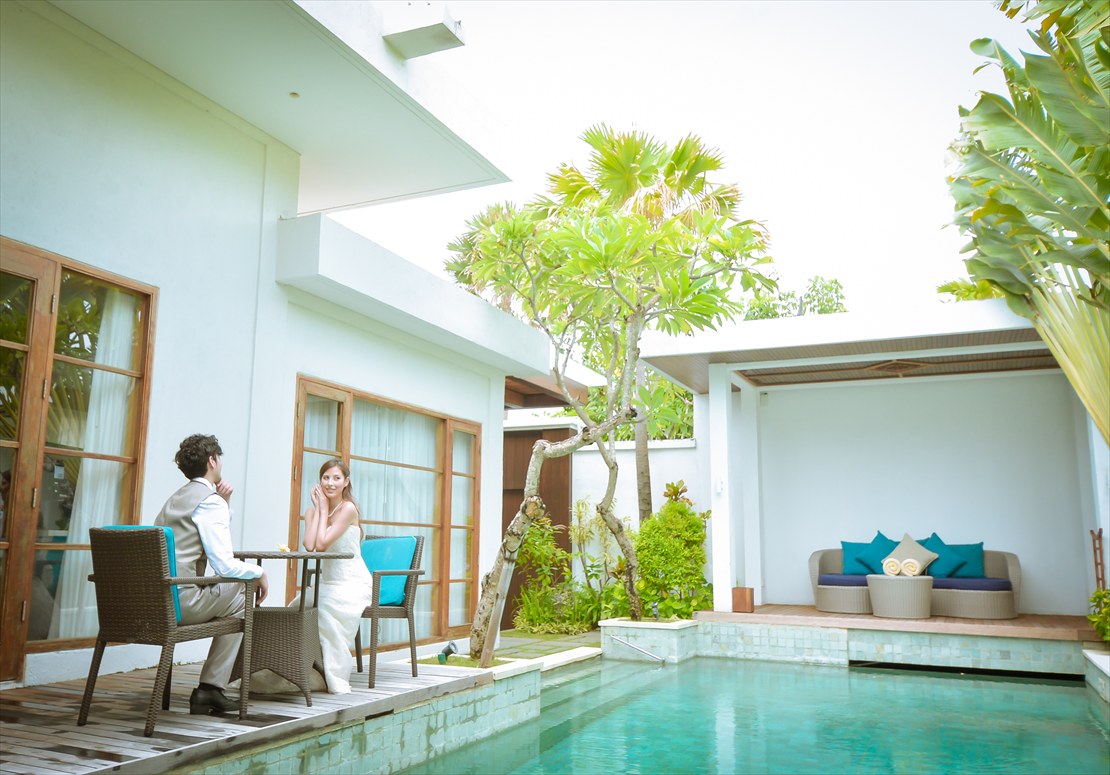 モダンなヴィラ・プライベートプール