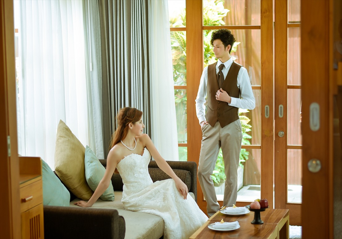 プライベートプール・ヴィラ　リビングルーム