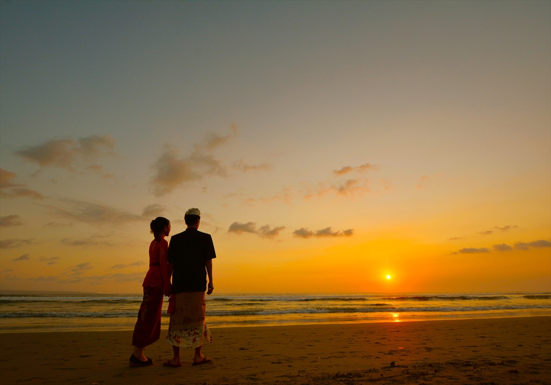 ジ・オベロイ・バリ挙式後 サンセット撮影