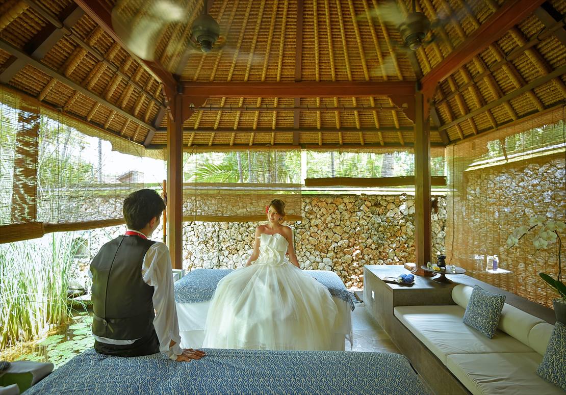 バリ伝統建築の高級感溢れるスパ