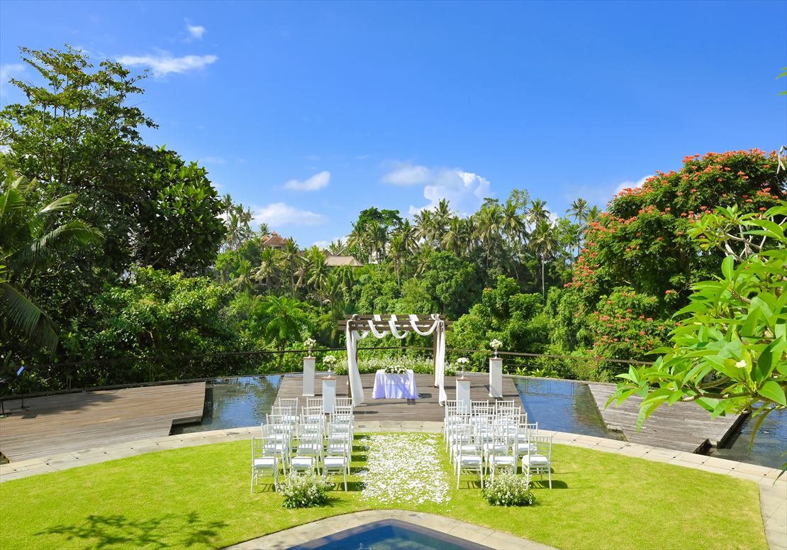 バリ島結婚式　アルン・アルン・ガーデン挙式会場全景