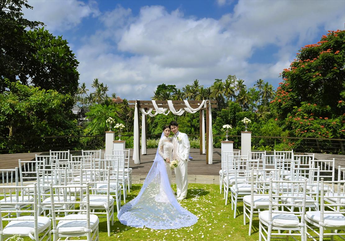 Kamandalu Ubud Bali Wedding (31)_R バリ島挙式 新郎新婦様 挙式会場撮影