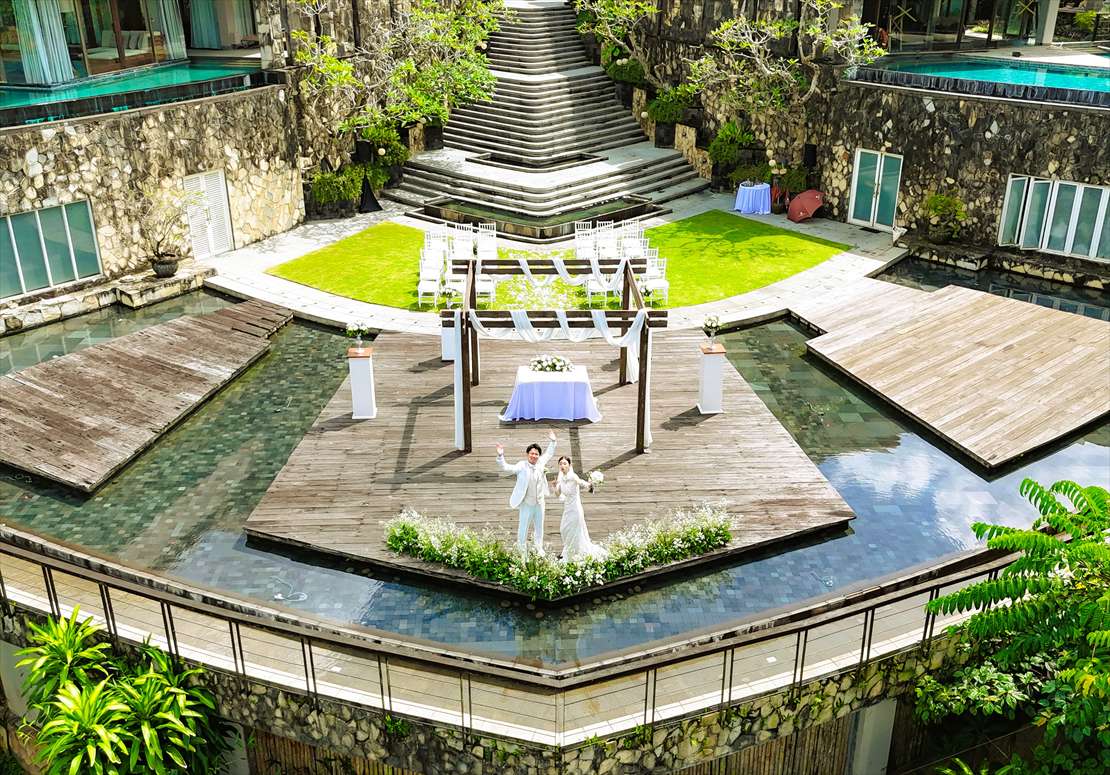 default バリ島ウェディング 挙式会場 ドローン撮影