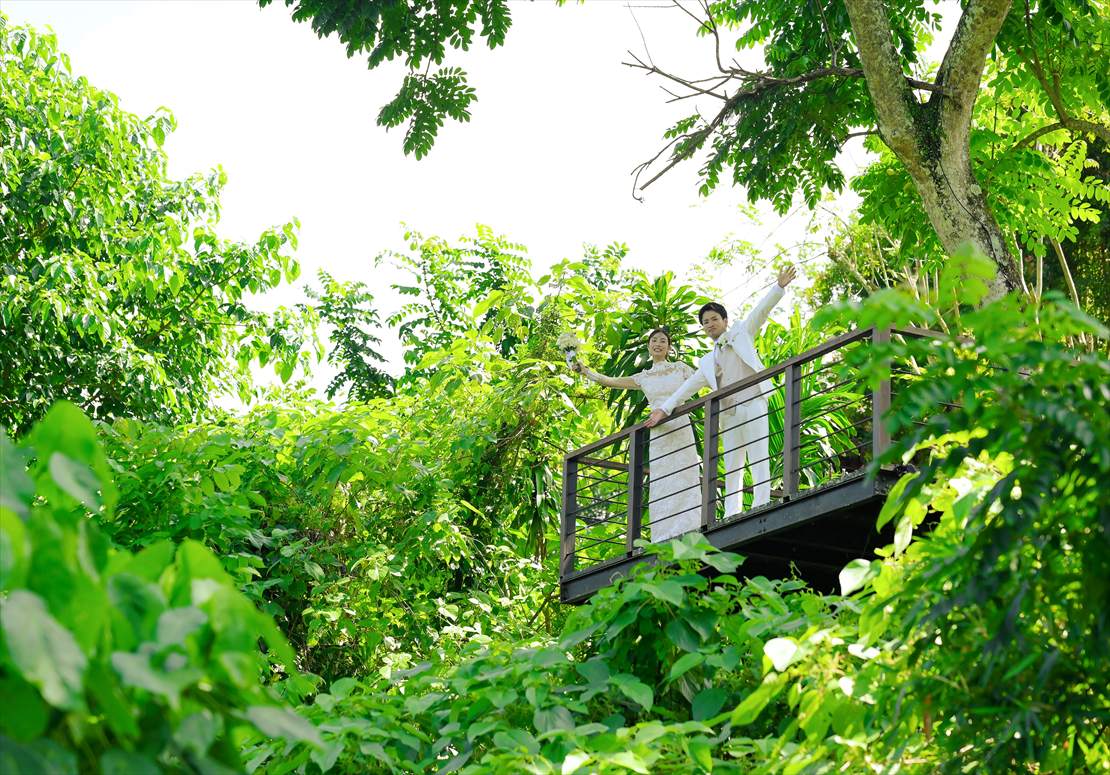 Kamandalu Ubud Bali Wedding (35)_R カマンダル・ウブド挙式 フォレスト・デッキ 挙式後撮影