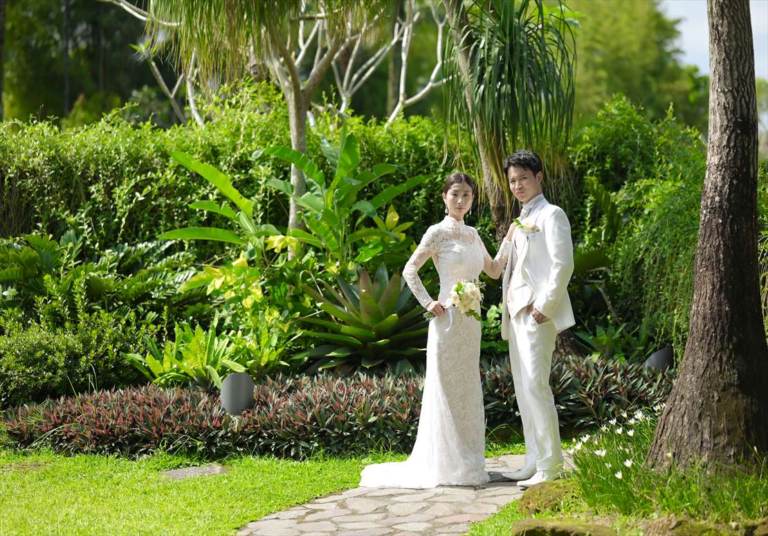 Kamandalu Ubud Bali Wedding (44)_R バリ島挙式 熱帯雨林が生い茂るガーデン