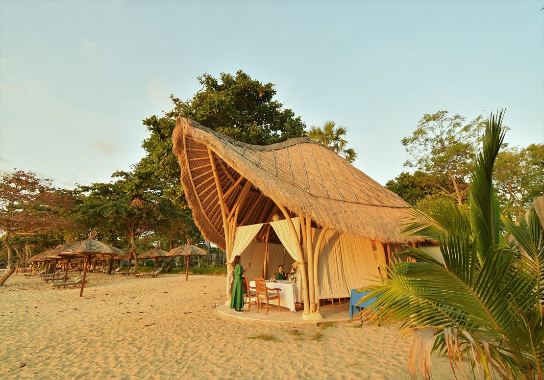 Belmond Jimbaran Bali Wedding Party (13)_R バリ島ウェディング・パーティー バンブー・パビリオン外観
