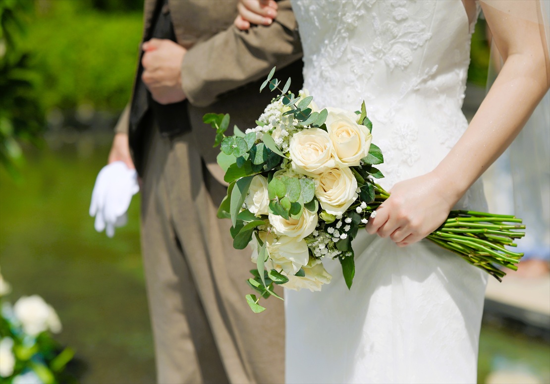 バリ・ウェディング　ジャンナタ・ウブド挙式 生花ブーケ