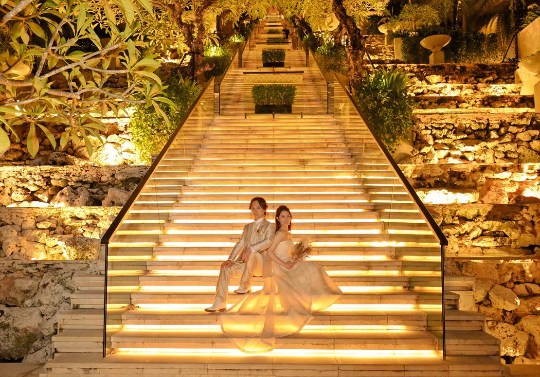 バリ結婚式　ケンピンスキ　ナイトショット