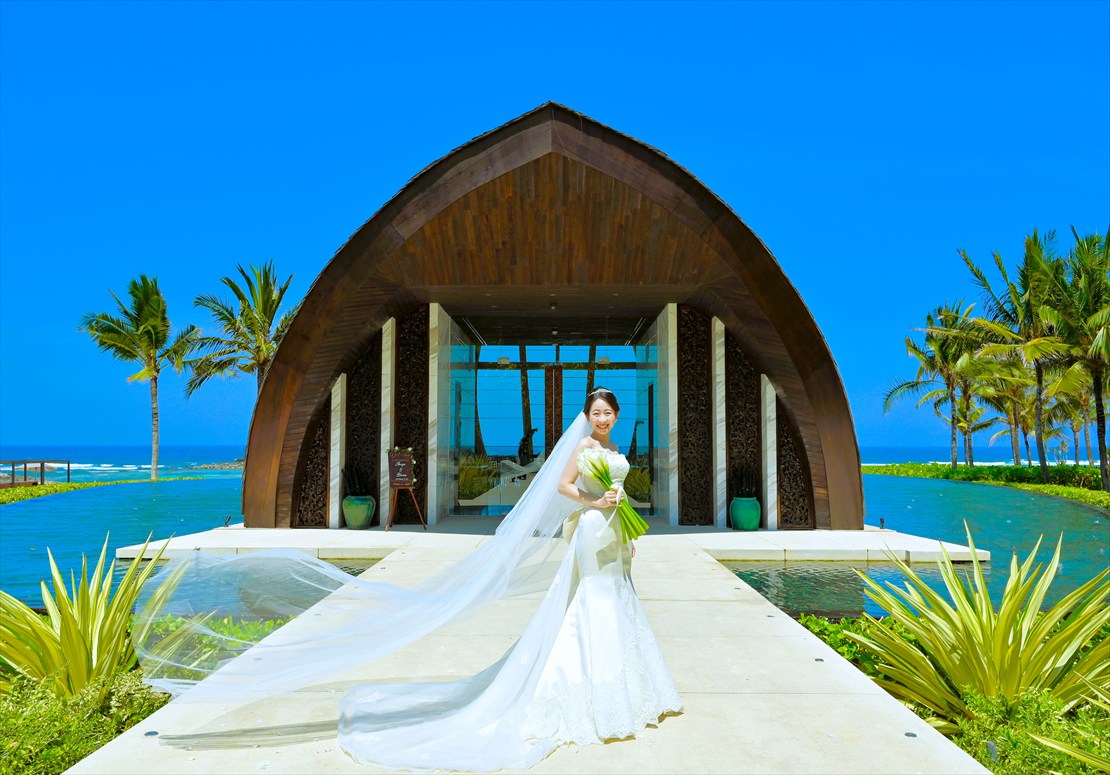 バリ挙式後オーシャンフロント・チャペル前撮影