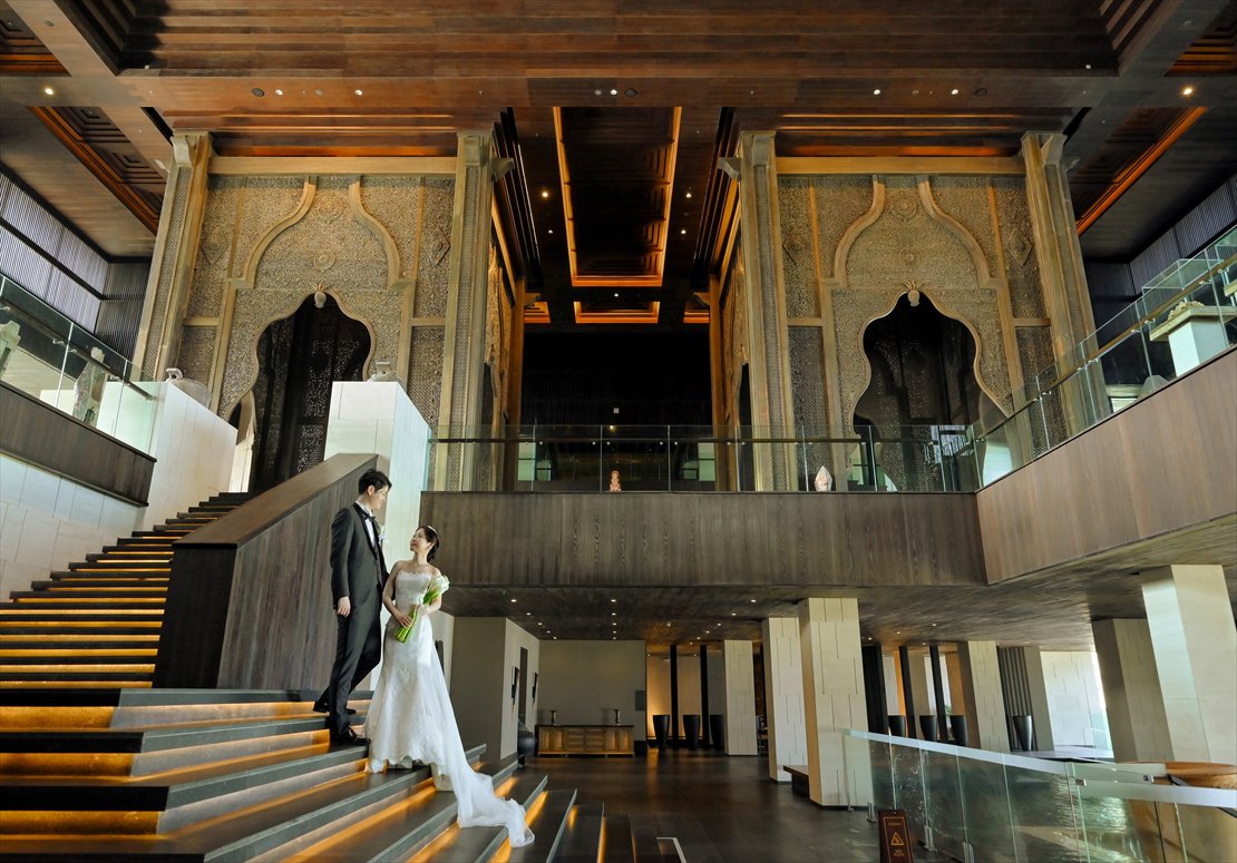 壮大なケンピンスキ・バリ挙式・ロビー