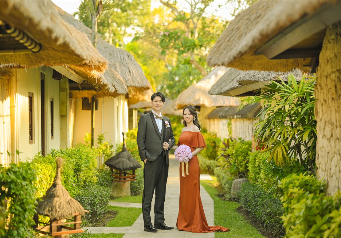 バリ島ウェディング　ヘアメイク＆衣装チェンジ後移動