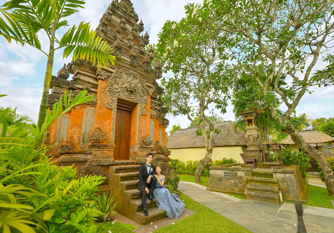 バリ島結婚式　ベルモンド・ジンバラン内寺院