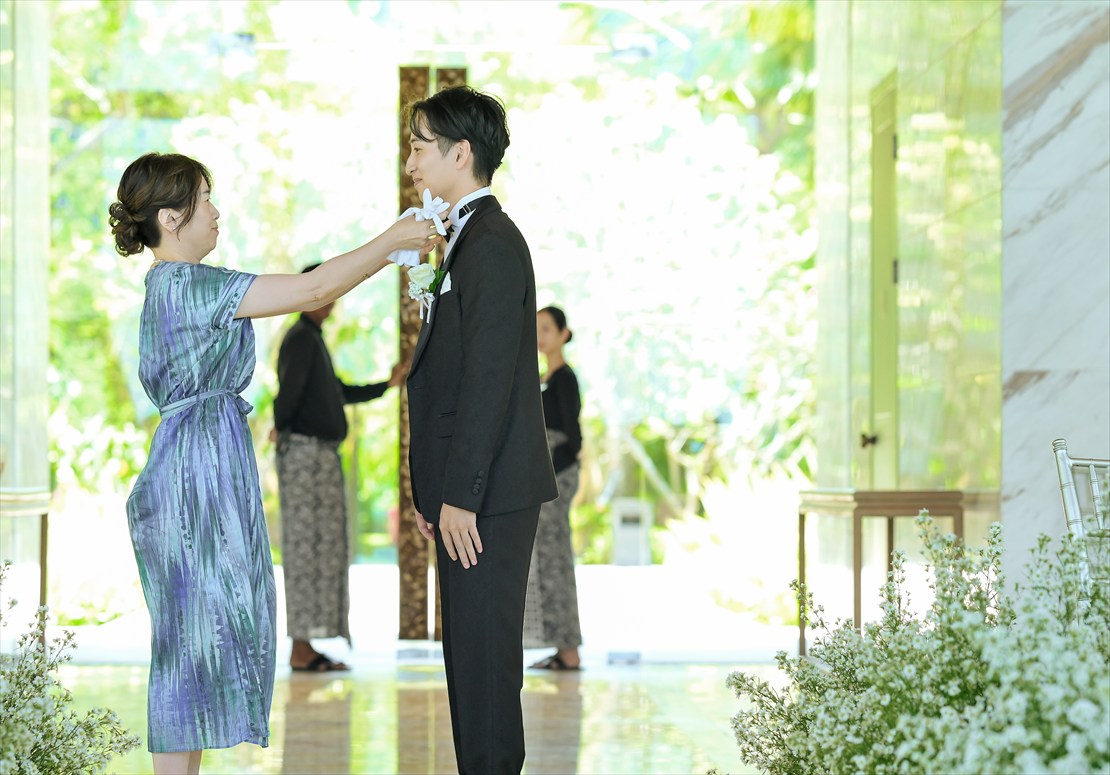 バリ島結婚式　新郎様ジャケット・セレモニー