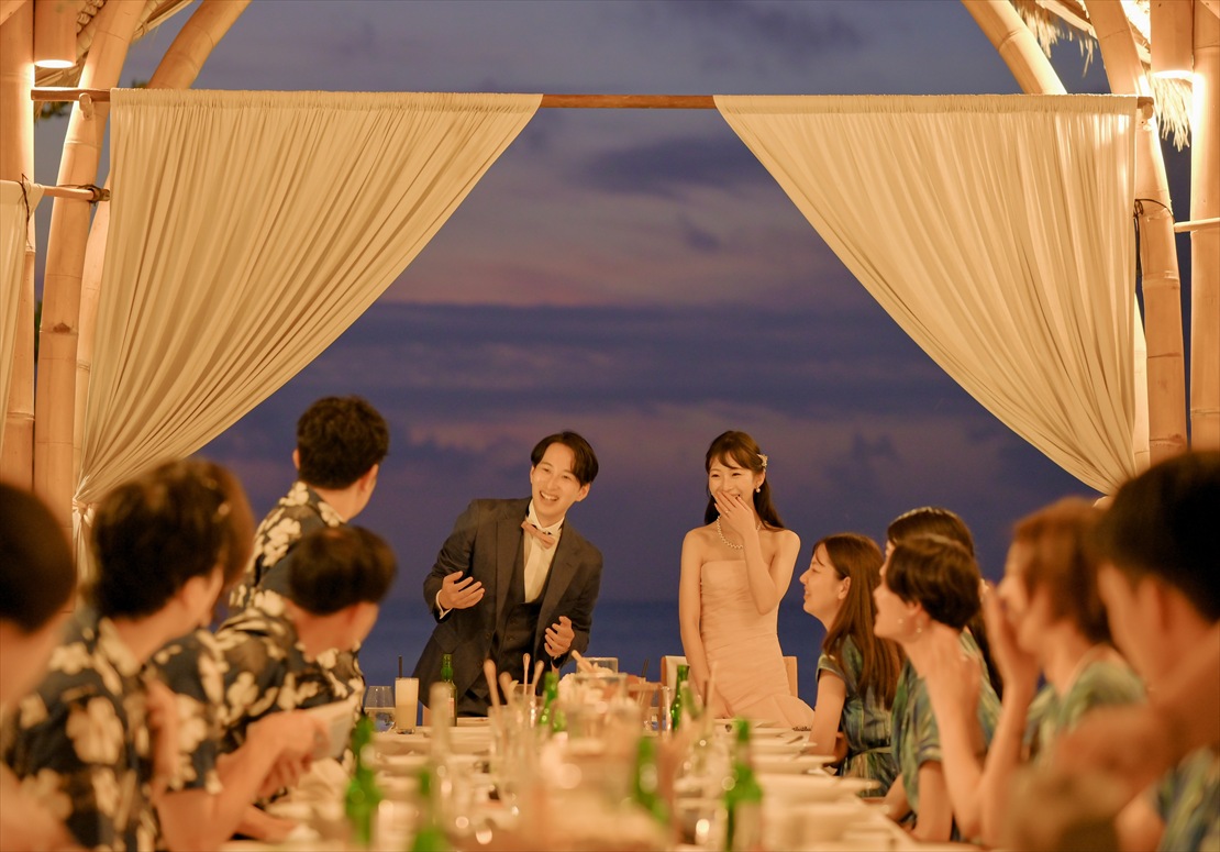 Belmond Jimbaran Bali Wedding (13)_R バリ島ウェディング バンブー・パビリオン パーティーシーン