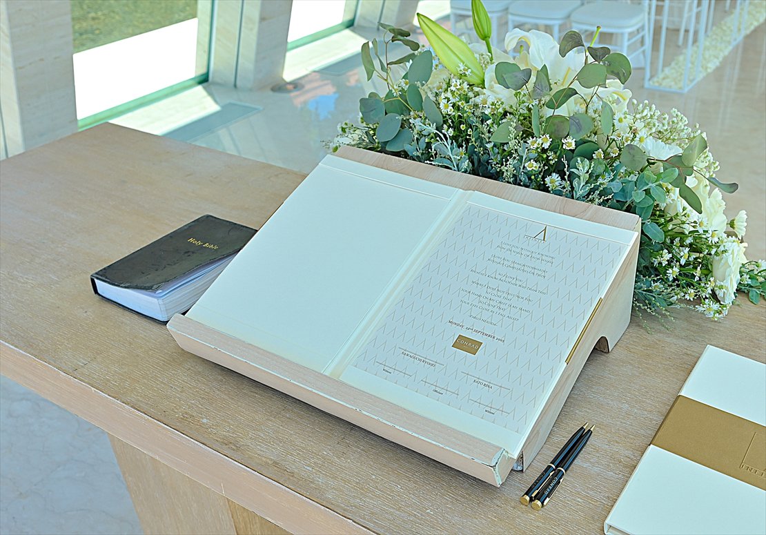 バリ島挙式プラン：コンラッド・バリ結婚証明書