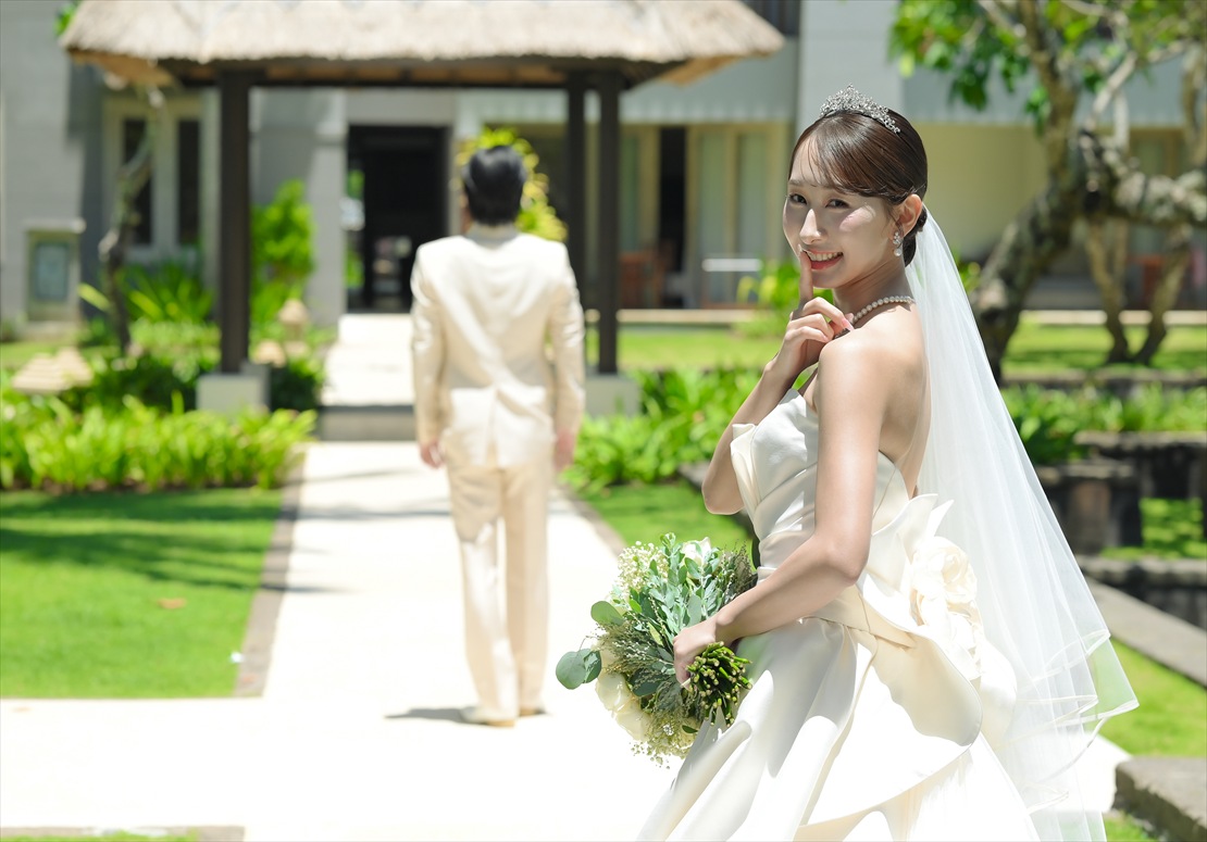 コンラッド・バリ・ウェディング　挙式前ファーストミート