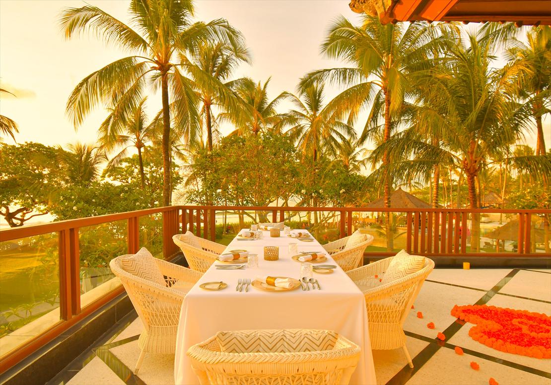インターコンチネンタル・バリ・ウェディング・パーティー　ベラ・クッチーナ2階 テラス