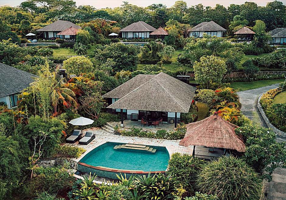 ラッフルズ・バリ エターナル・ショアズ ビーチ・ウェディング オーシャンプールヴィラ 全景