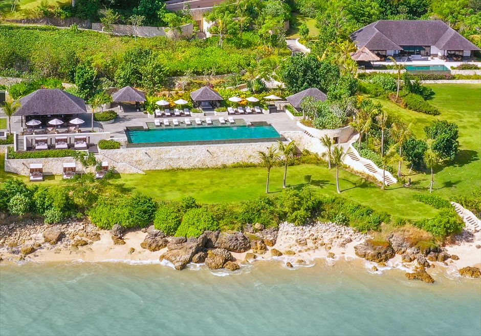 ラッフルズ・バリ ビーチ・ウェディング ガーデン&ビーチ全景