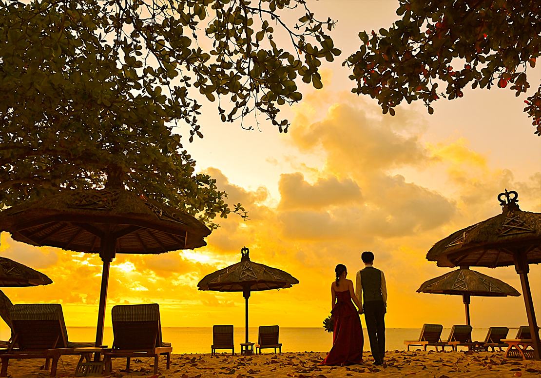 Sunset Wedding Bali (5)_R バリ島結婚式 ビーチ サンセット・フォトウェディング