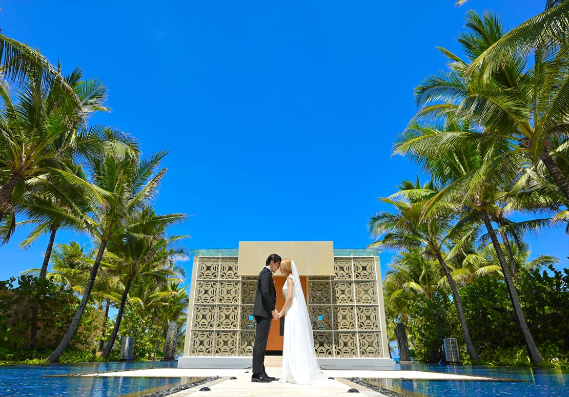 ムリア・バリ結婚式　ハーモニー・チャペル挙式後撮影