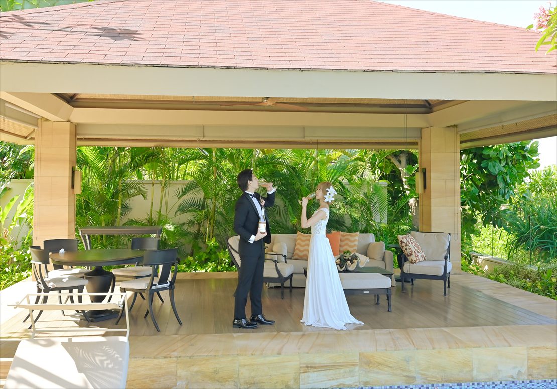 バリ結婚式　ムリア・ヴィラ ガーデンのリビング