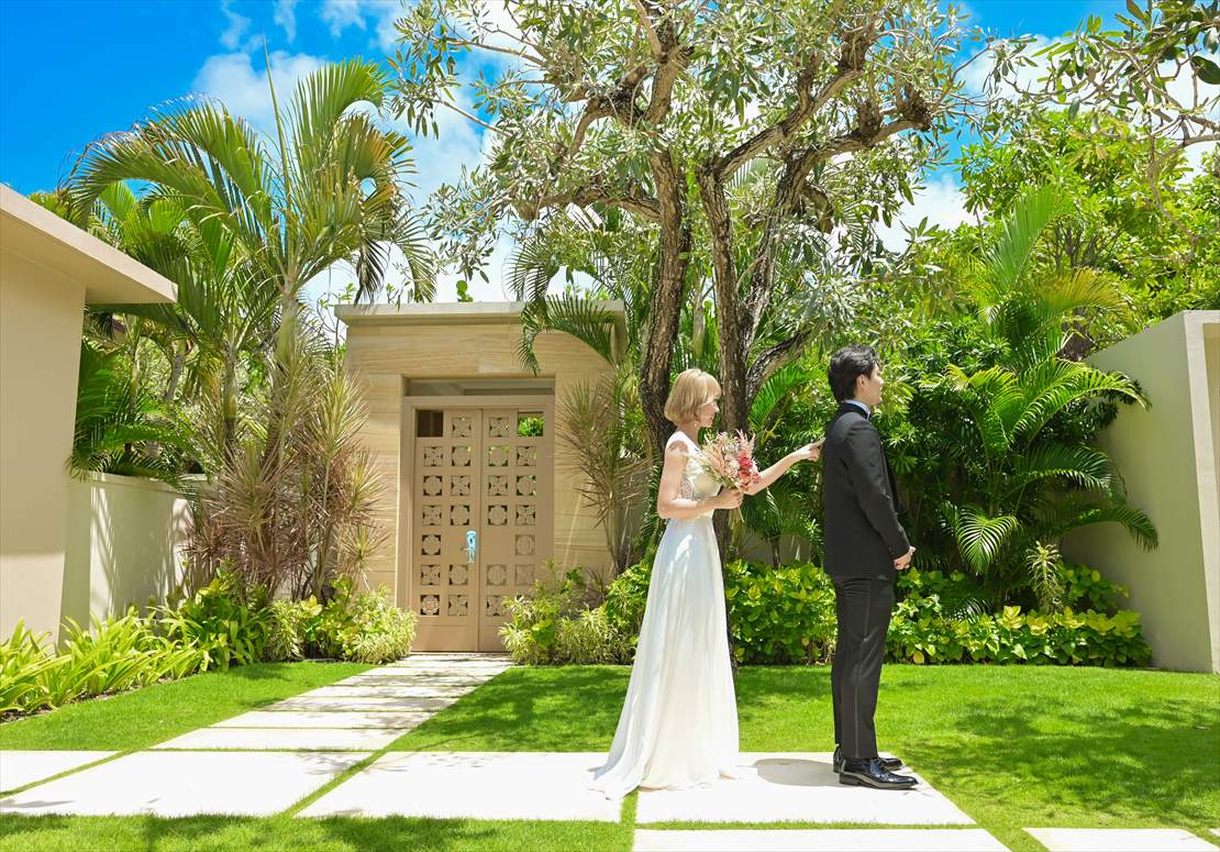 ムリア・ヴィラ・バリ結婚式　ファーストミート