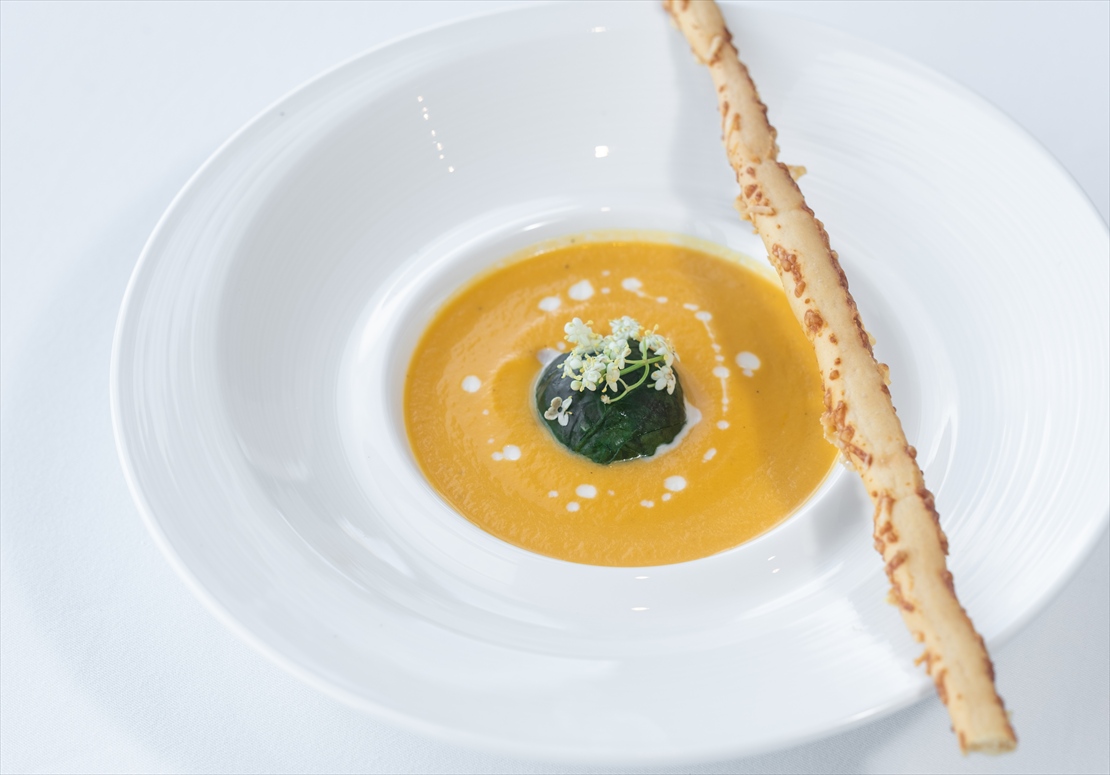 【スープ】人参と蟹のヴルーテ