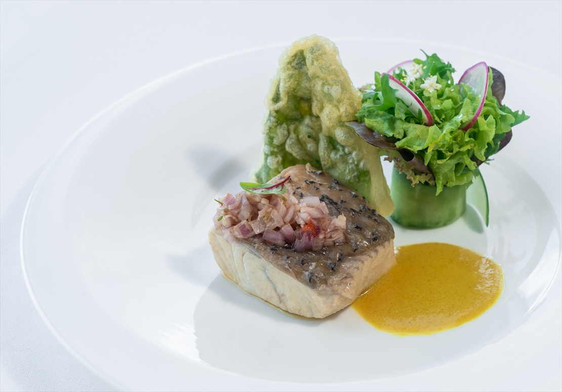 【メイン１】バラムンディの蒸し焼き