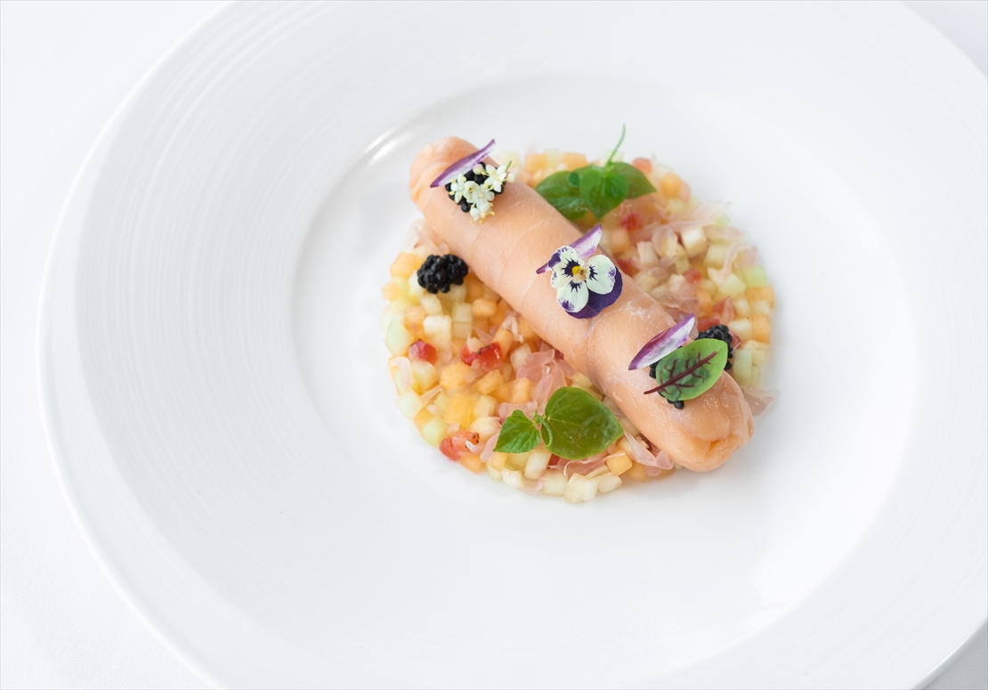 【前菜】サーモンシガー