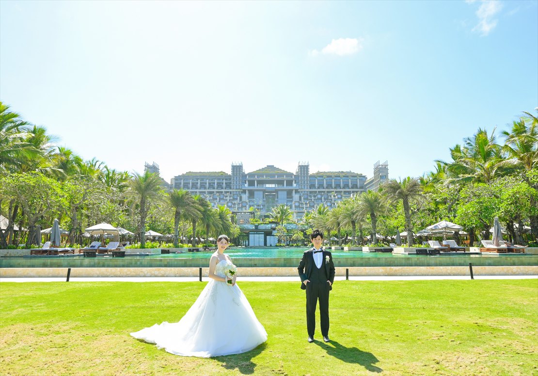 Apurva Kempinski Bali Oceanfront Chapel Wedding (43)_R バリ島ウェディング リゾート・ガーデンにて挙式後撮影