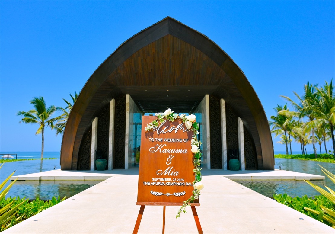 バリ挙式プラン：ウェルカムボード