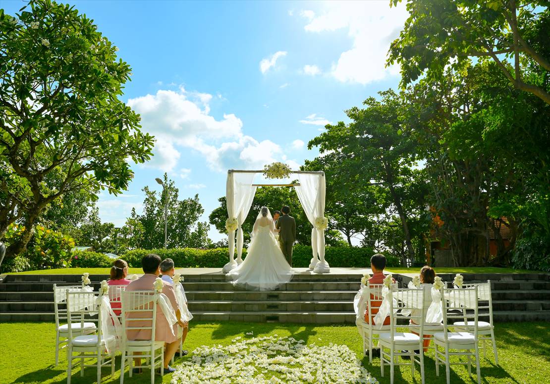 Bali Wedding Padma Legian (17)_R バリ ウェディング ガーデン挙式会場 挙式シーン