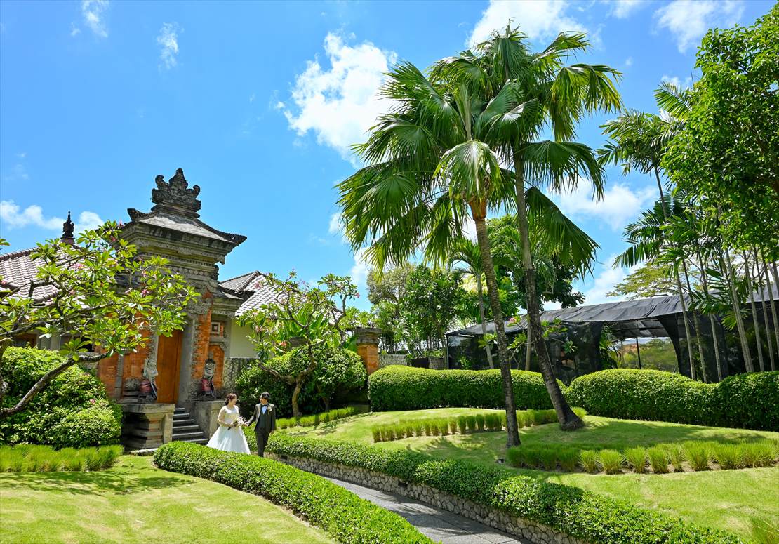 Bali Wedding Padma Legian (1)_R パドマ・バリ結婚式 プレジデンシャルヴィラ・エントランス