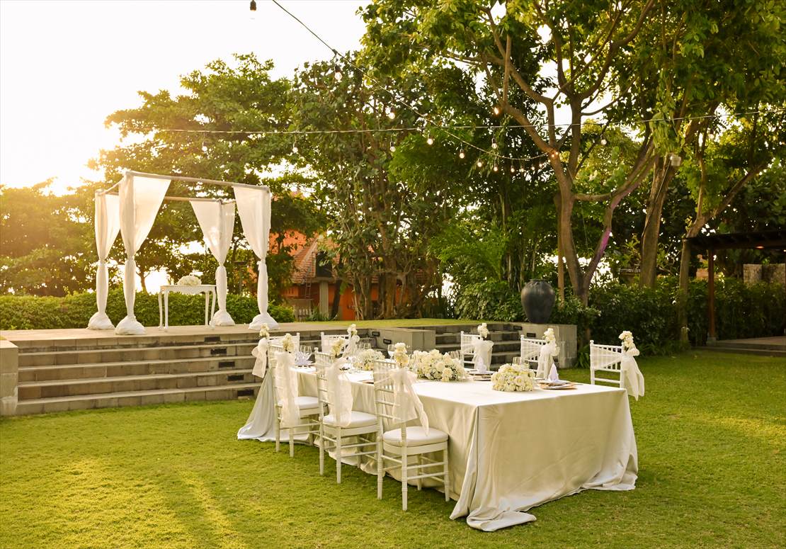 Bali Wedding Padma Legian (27)_R バリ 挙式 ヴィラ・ガーデン パーティー会場全景